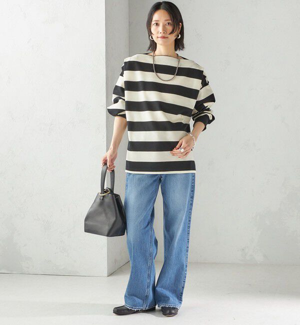 SHIPS for women「【SHIPS別注】onit:〈洗濯機可能〉ストレッチ ボーダー 3WAY カットソー」|Tシャツ・カットソー|