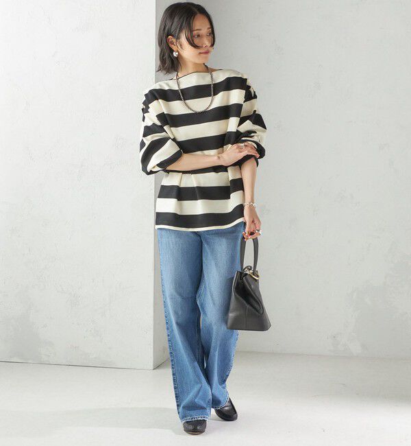 SHIPS for women「【SHIPS別注】onit:〈洗濯機可能〉ストレッチ ボーダー 3WAY カットソー」|Tシャツ・カットソー|