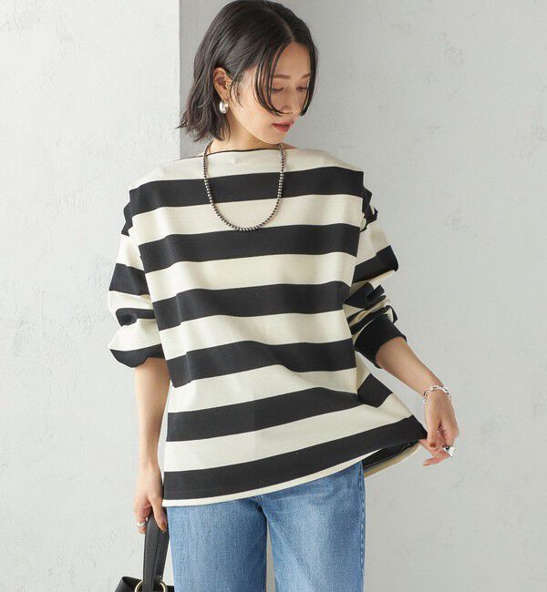SHIPS for women「【SHIPS別注】onit:〈洗濯機可能〉ストレッチ ボーダー 3WAY カットソー」|Tシャツ・カットソー|