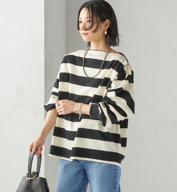 SHIPS for women「【SHIPS別注】onit:〈洗濯機可能〉ストレッチ ボーダー 3WAY カットソー」|Tシャツ・カットソー|