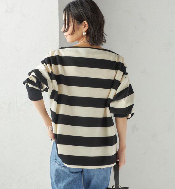 SHIPS for women「【SHIPS別注】onit:〈洗濯機可能〉ストレッチ ボーダー 3WAY カットソー」|Tシャツ・カットソー|