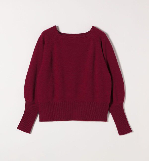 quaranciel「quaranciel:〈手洗い可能〉AQUA カシミヤ ミックス ボートネック ロングリブ パフ ニット」|ニット・セーター|