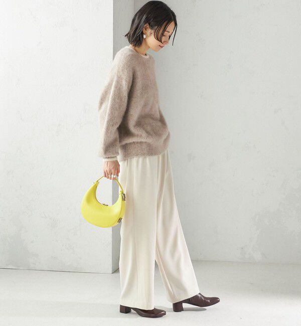 SHIPS for women「杢 フォックス カシミヤ クルーネック ニット プルオーバー」|ニット・セーター|