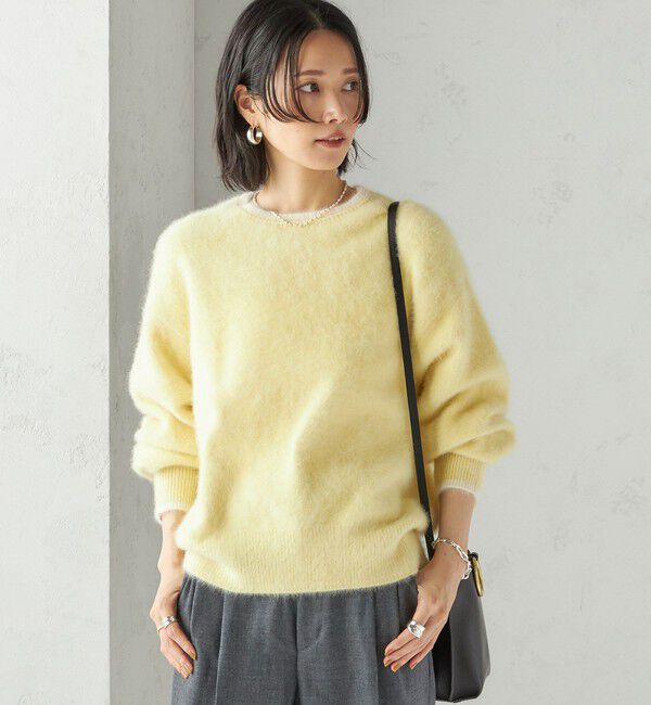 SHIPS for women「杢 フォックス カシミヤ クルーネック ニット プルオーバー」|ニット・セーター|