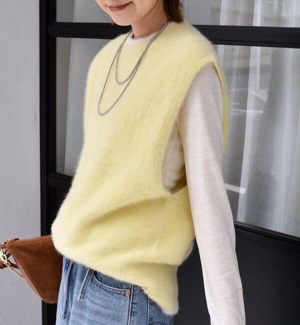 SHIPS for women「杢フォックス カシミヤ ニット ベスト」|ベスト・ジレ|