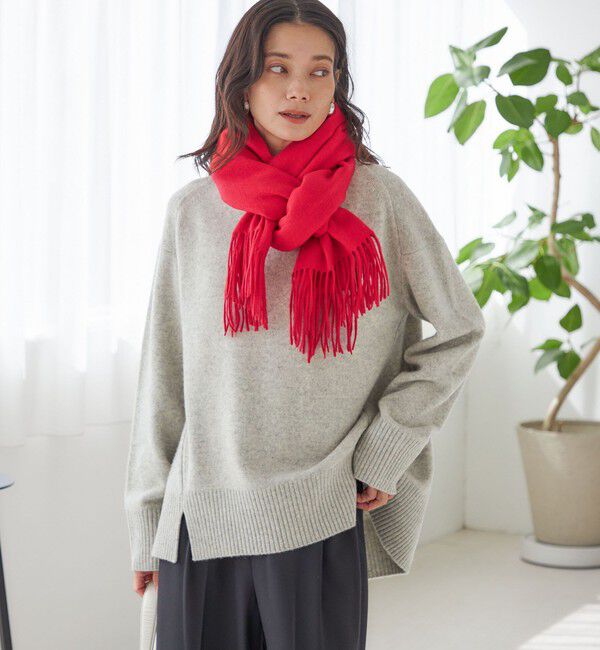 SHIPS for women「〈手洗い可能〉ウール カシミヤ ハイネック プルオーバー」|ニット・セーター|