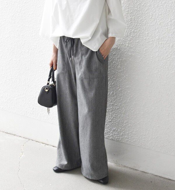 SHIPS any「SHIPS any:〈手洗い可能〉ウォーム イージー ワイド ストレート パンツ」|その他|