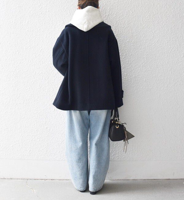 SHIPS any「SHIPS any: カシミヤ ミックス テーラード ショート Pコート」|ピーコート|