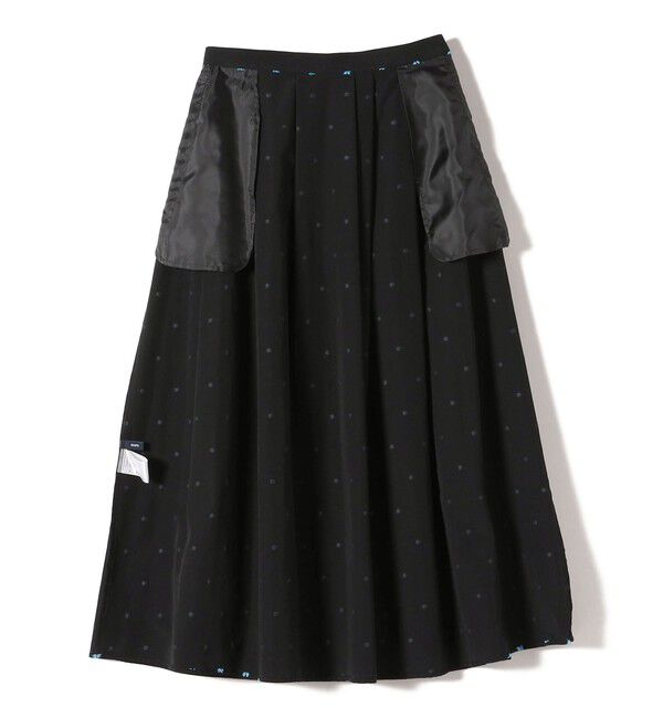 SHIPS for women「〈手洗い可能〉ポンポン ジャカード タック フレア スカート」|スカート|