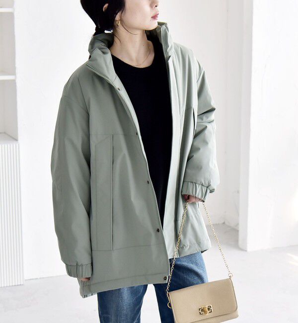 quaranciel「quaranciel:〈撥水加工〉中綿 スタンドカラー ダブル ジップ モンスター コート」|その他|