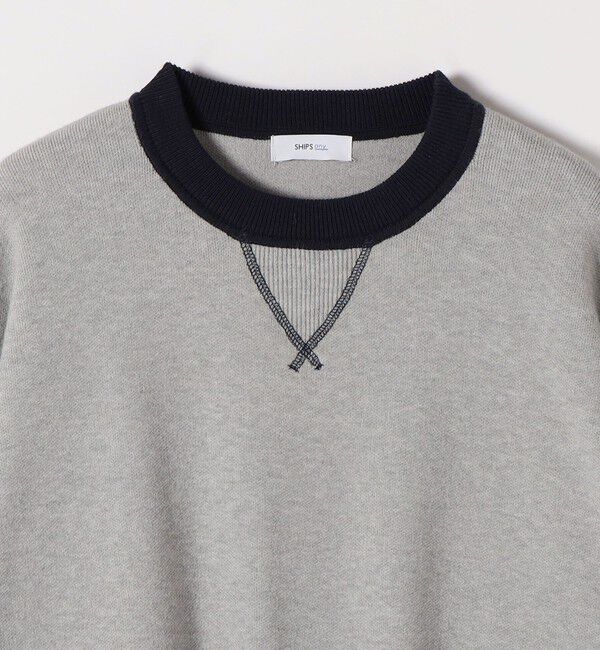 SHIPS any「SHIPS any:〈手洗い可能〉ダブルフェイス Vガゼット ニット プルオーバー」|ニット・セーター|