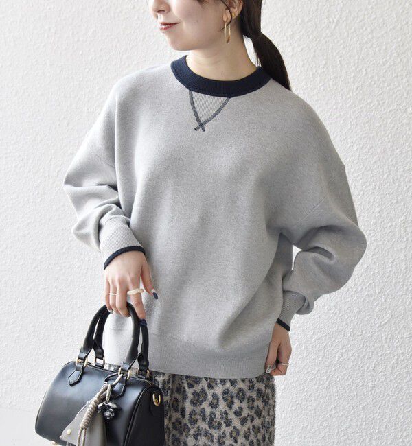 SHIPS any「SHIPS any:〈手洗い可能〉ダブルフェイス Vガゼット ニット プルオーバー」|ニット・セーター|