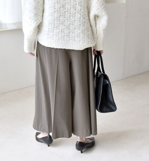 quaranciel「quaranciel:〈洗濯機可能〉ウォーム タック ワイド キュロット パンツ」|その他|
