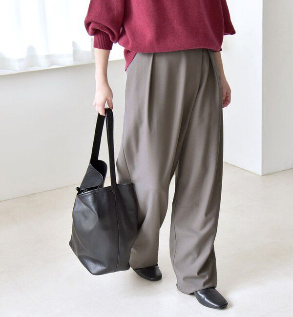 quaranciel「quaranciel:〈洗濯機可能〉ウォーム タック バレル イージー パンツ」|その他|