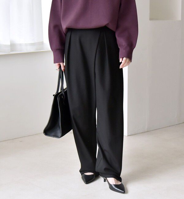 quaranciel「quaranciel:〈洗濯機可能〉ウォーム タック バレル イージー パンツ」|その他|