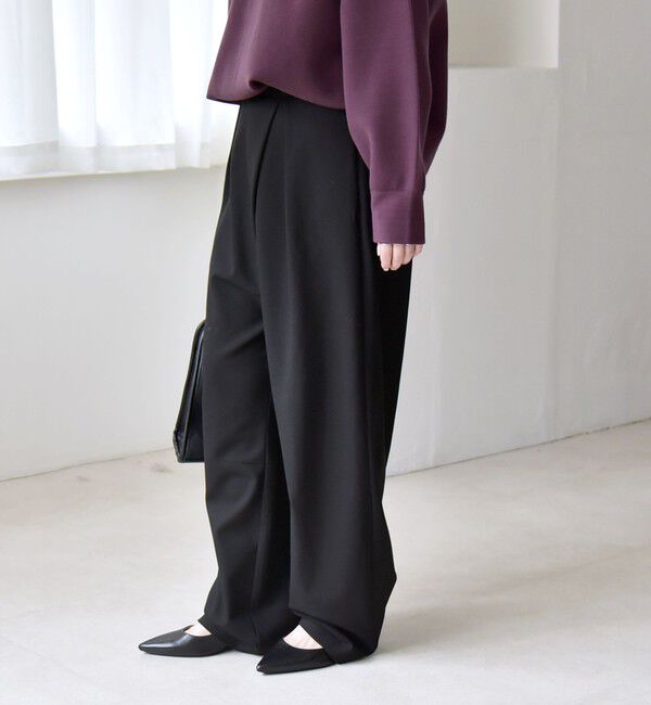 quaranciel「quaranciel:〈洗濯機可能〉ウォーム タック バレル イージー パンツ」|その他|