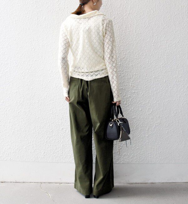 SHIPS any「SHIPS any:〈洗濯機可能〉ドロスト イージー ワイド ストレート ベイカー パンツ」|その他|