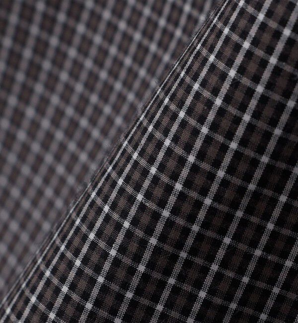 SHIPS any「SHIPS any:〈洗濯機可能〉マイクロ チェック リング スナップボタン コーチ シャツ◆」|シャツ・ブラウス|