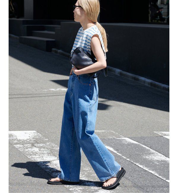 OUTDOOR PRODUCTS Usual Things「追加2 ULTライトデニムハイライズルーズ5PKT」|デニム|