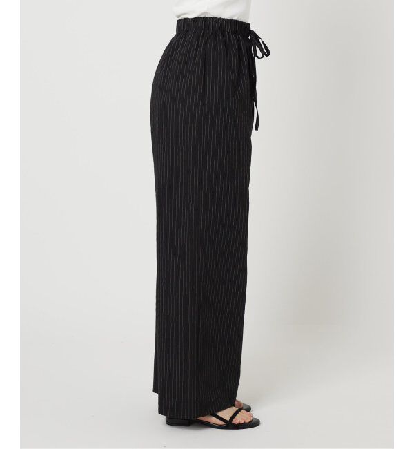 OUTDOOR PRODUCTS Usual Things「ピンストライプ ワイド イージーパンツ セットアップ対応」|スラックス|