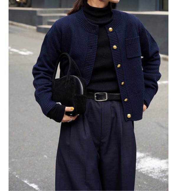 OUTDOOR PRODUCTS Usual Things「ゴールドボタンクルーネックカーディガン」|ニット・セーター|