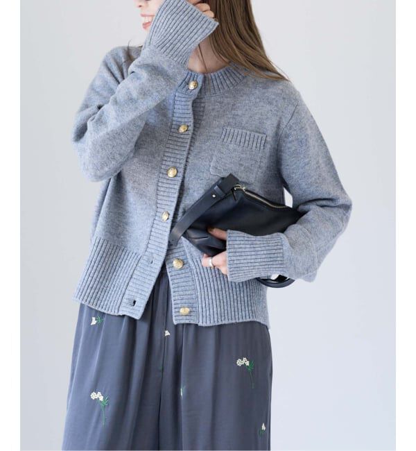 OUTDOOR PRODUCTS Usual Things「ゴールドボタンクルーネックカーディガン」|ニット・セーター|