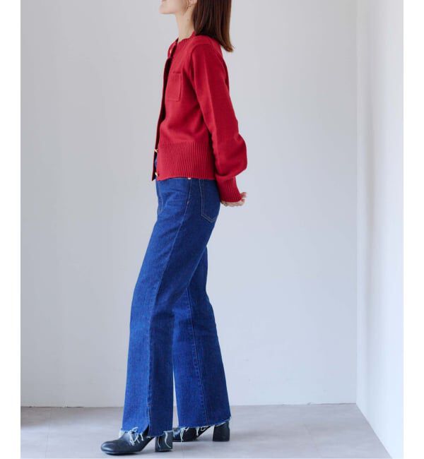 OUTDOOR PRODUCTS Usual Things「ゴールドボタンクルーネックカーディガン」|ニット・セーター|