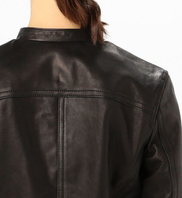 TOMORROWLAND collection「ラムレザー ジップアップブルゾン」|ライダースジャケット|