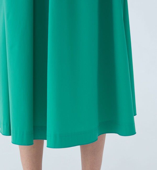 Ballsey「ストレッチタフタ ボリュームギャザースカート」|フレア|