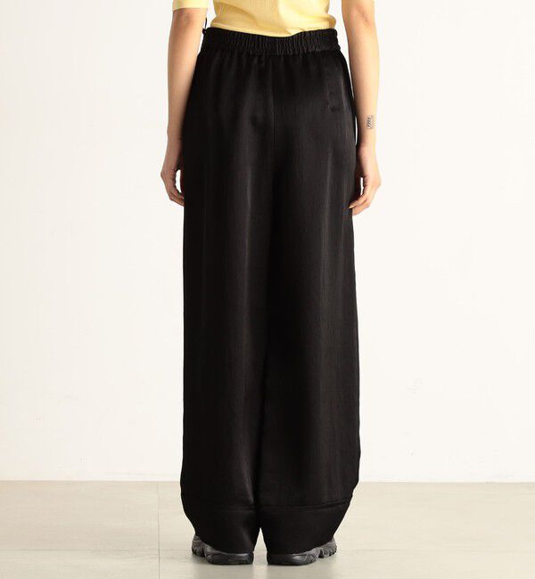 Edition「サテンヨウリュウ ギャザーワイドパンツ」|スラックス|