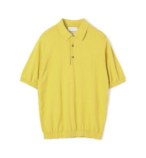 TOMORROWLAND MENS「シルクコットン ニットポロシャツ SESIA」|ニット・セーター|23 イエロー