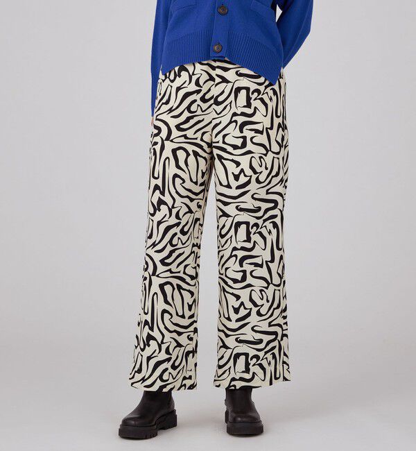 MACPHEE「ゼブラプリント イージーストレートパンツ」|その他|