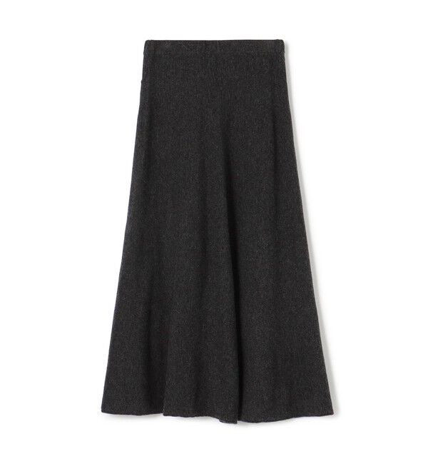 GALERIE VIE「ラムズウール フレアマキシスカート」|フレア|17 チャコールグレー