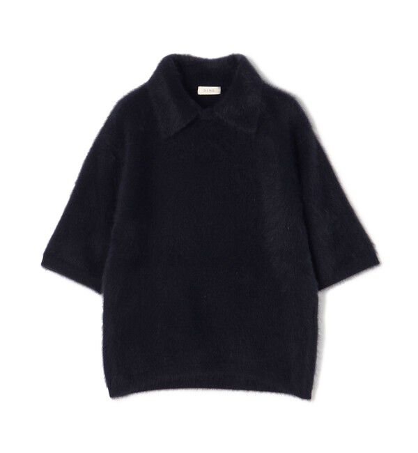 DES PRES「フォックスカシミヤ シャツカラープルオーバー」|ニット・セーター|69 ネイビー