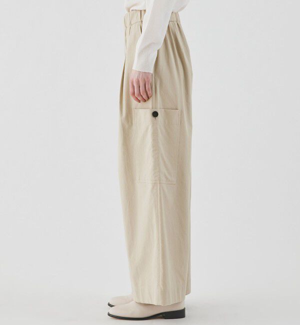 GALERIE VIE「ノンマーセライズドコットンギャバジン ミリタリーパンツ」|カーゴ|