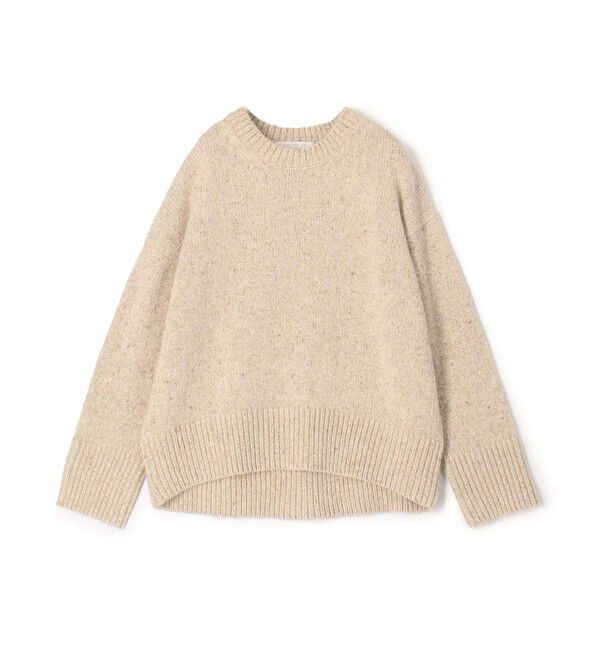 GALERIE VIE「ツイーディールレックス クルーネックプルオーバー」|ニット・セーター|41 ライトベージュ
