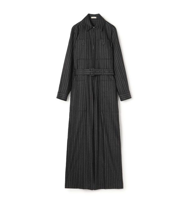 DES PRES「ウールカシミヤポプリンメルトン ジャンプスーツ」|オールインワン|18 ブラック系