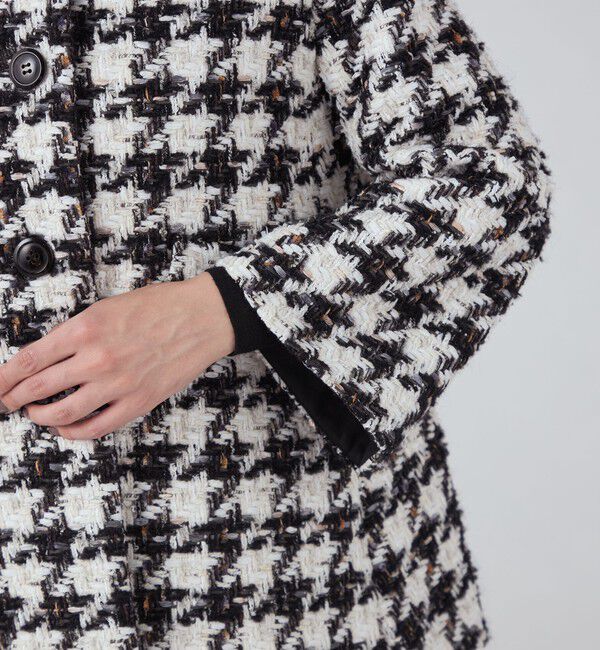 TOMORROWLAND collection「スラブハウンドトゥース トッパーコート」|その他|