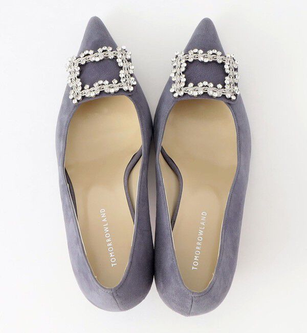 TOMORROWLAND GOODS「TOMORROWLAND スエードビジューパンプス」|パンプス|