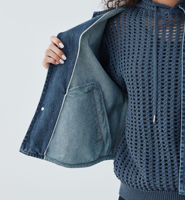 GALERIE VIE「ビンテージブルーデニム コクーンブルゾン」|デニムジャケット|