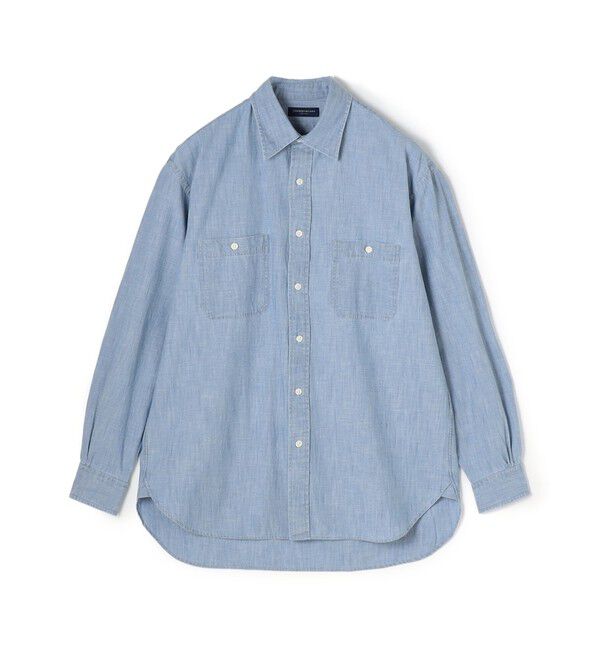 TOMORROWLAND MENS「コットンダンガリー ダブルポケットシャツ」|シャツ・ブラウス|63 ライトブルー