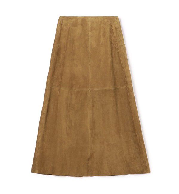 GALERIE VIE「 ゴートスウェード Aラインスカート」|台形|55 キャメル