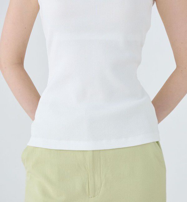MACPHEE「コットンリブ カップ付きタンクトップ」|タンクトップ|
