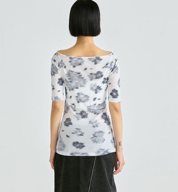 Edition「フラワープリント ハーフスリーブトップス」|Tシャツ・カットソー|