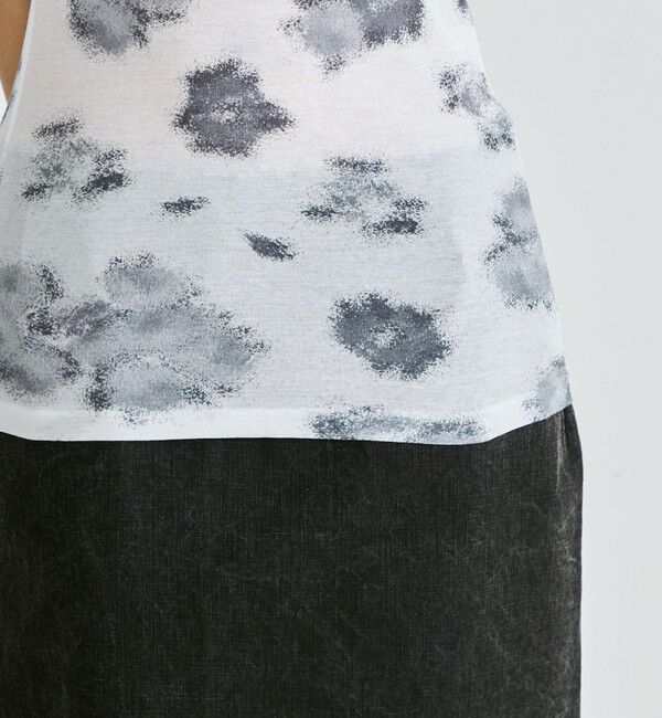 Edition「フラワープリント ハーフスリーブトップス」|Tシャツ・カットソー|