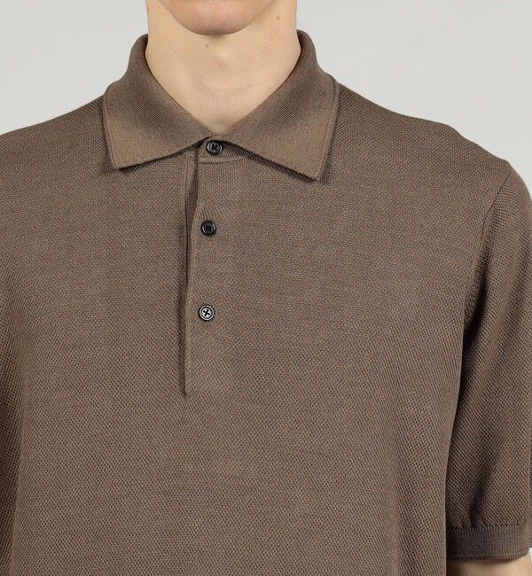 TOMORROWLAND MENS「シルクコットン ニットポロシャツ」|ニット・セーター|