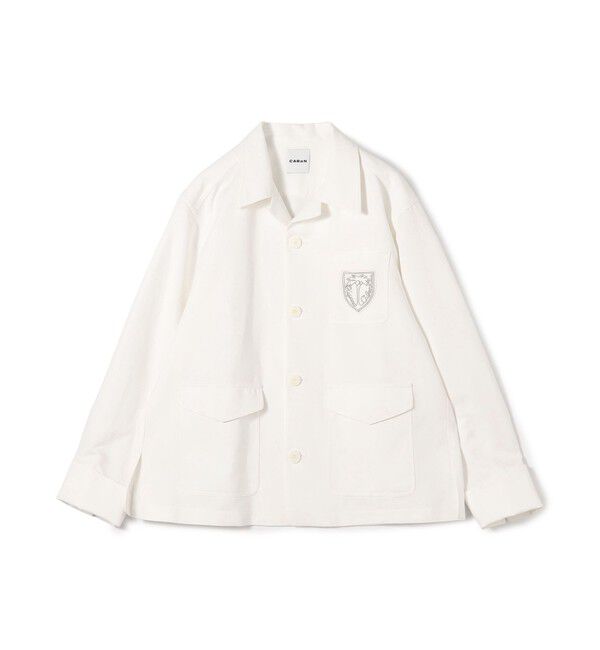 CABaN「CABaN コットン カバーオールジャケット」|ブルゾン・スタジャン|11 ホワイト