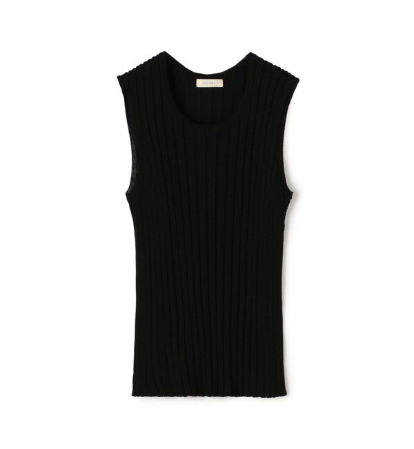 DES PRES「ドメスティックスパンシルク ノースリーブプルオーバー」|ニット・セーター|19 ブラック