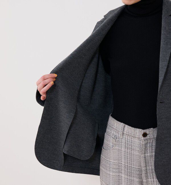 GALERIE VIE「ウールミルドスムース チェスタージャケット」|テーラードジャケット|