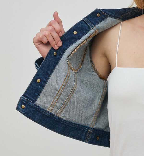 DES PRES「コンパクトストレッチデニム ジャケット」|デニムジャケット|